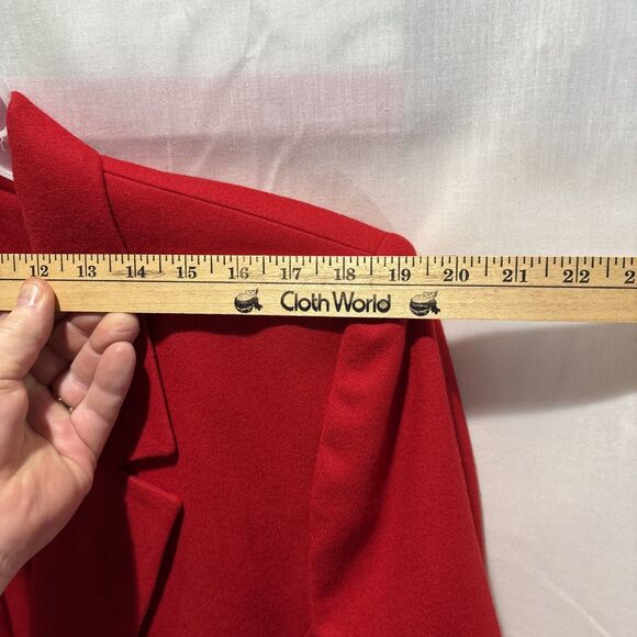 Vintage Pendleton Blazer L Womens Red Button Virgin Wool USA Jacket See Pics so - Picture 5 of 14